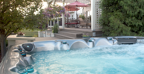 Find great backyard ideas for your master spas hot tub