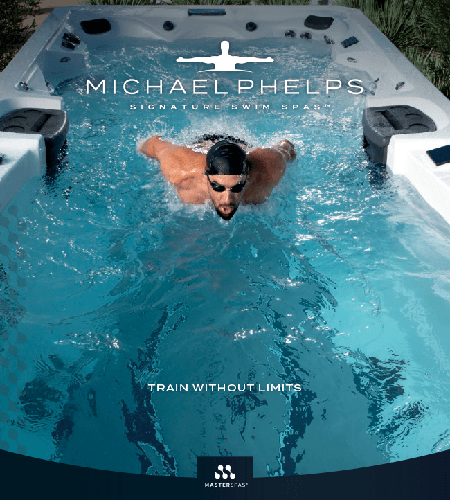 Cover of the Michael Phelps Signature Swim Spas Brochure