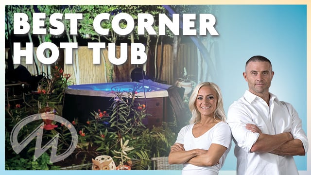 The best corner hot tub