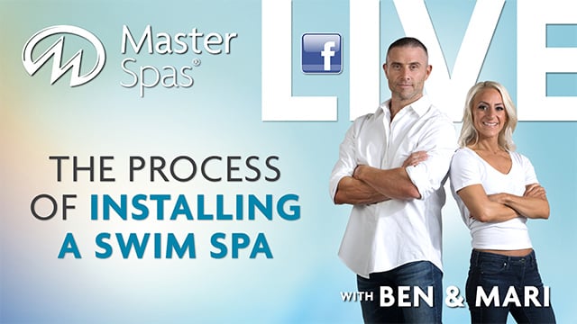 The process of installing a swim spa