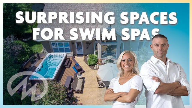 Surprising spaces for swim spas