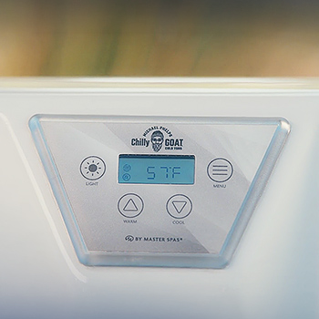 Cold tub control panel.