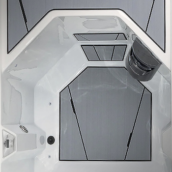 SoftTread&trade; Nonslip Comfort Floor System in a Chilly GOAT Cold Tub.