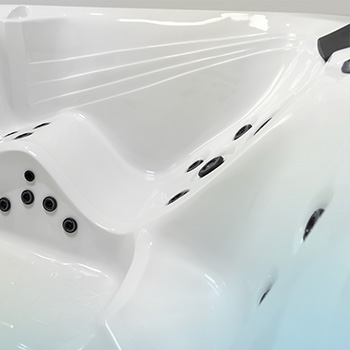 Thoughtful design and flow of acrylic seating.