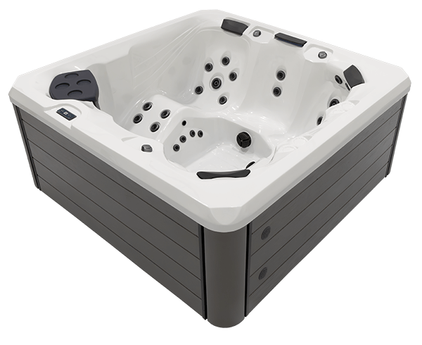 Three quarter view of a LH Series hot tub