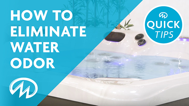 How to take care of hot tub water odor
